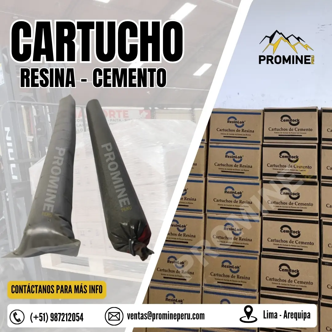 Cartuchos de Fraguado Controlado para Sostenimiento