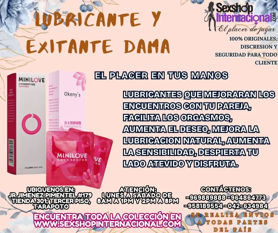 LOS MEJORES LUBRICANTES ORGASMICOS EN TARAPOTO SEXTOYS