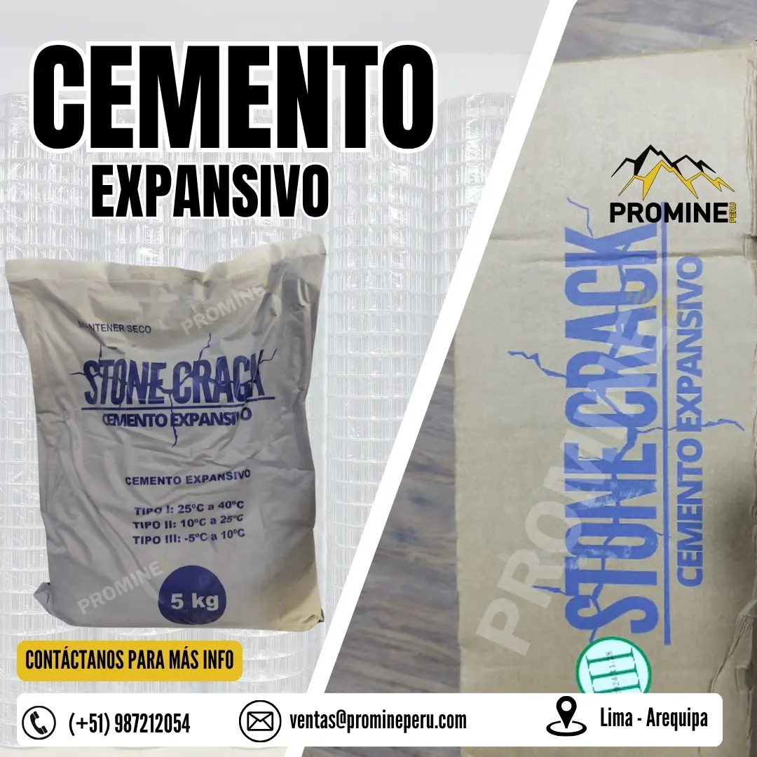 Cemento Expansivo Método Limpio y Silencioso para Demoler