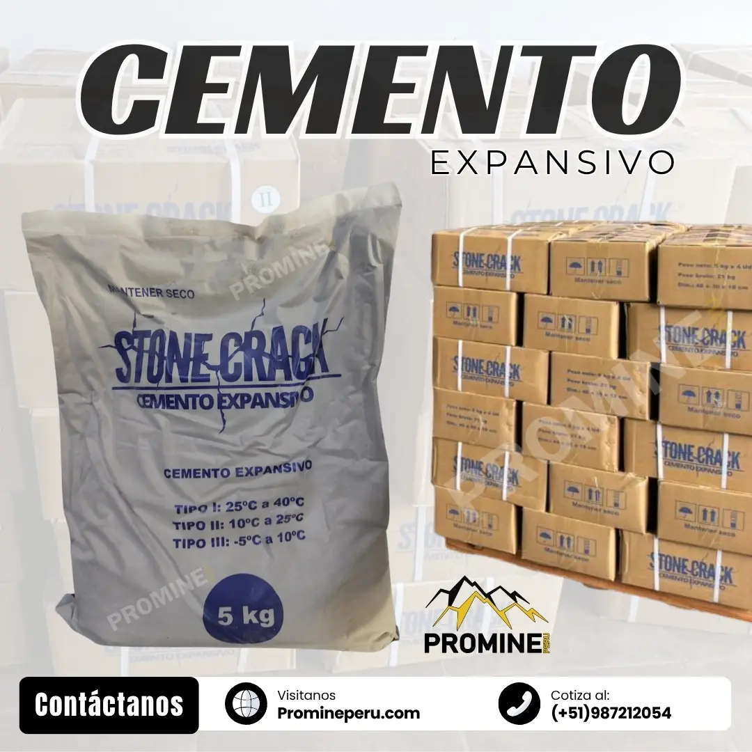 Cemento Expansivo Fuerza Controlada que Fractura Rocas