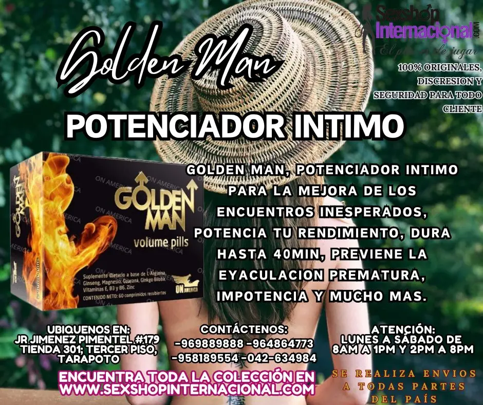 GOLDEN MAN POTENCIADOR SEXUAL PARA LA IMPOTENCIA Y DURACION 