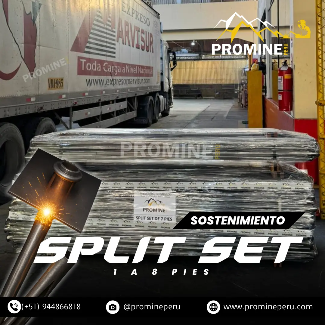 Perno de Anclaje Split Set 5 Pies Anclaje Minero