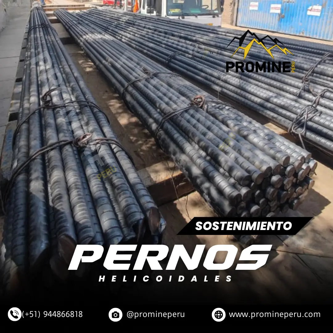 Perno de Anclaje Helicoidal 19mm Sostenimiento