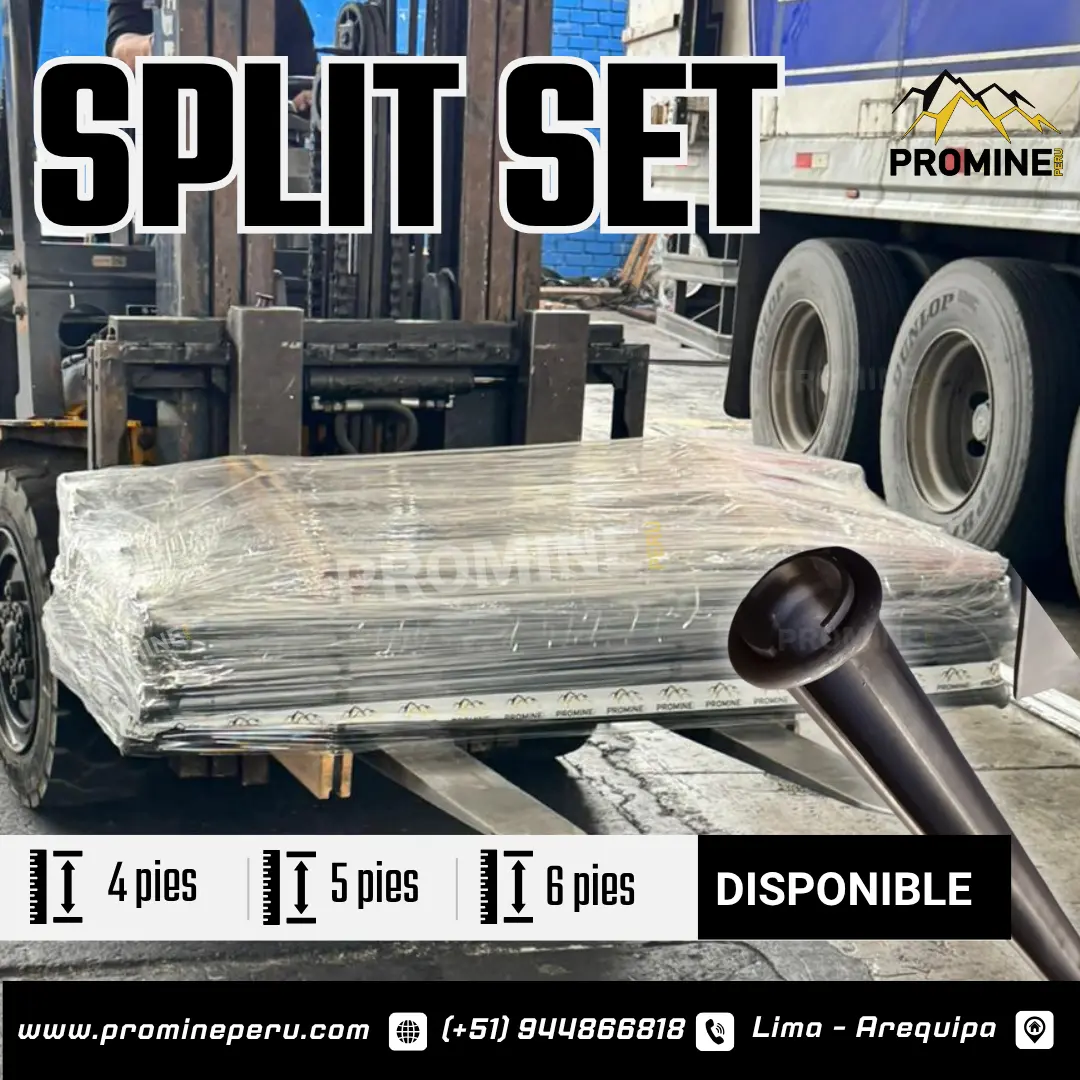 Split Set Perno Artesanal de Fricción Minero