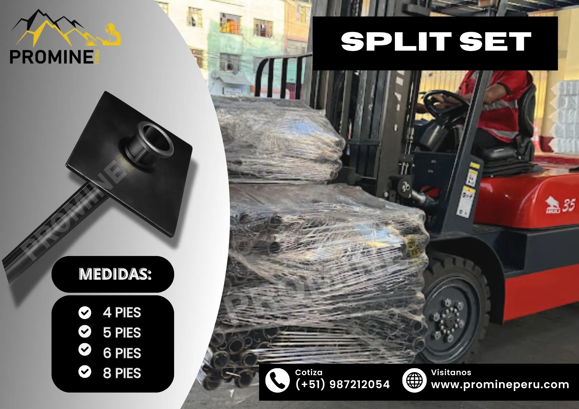 Split Set soporte rápido seguro y duradero
