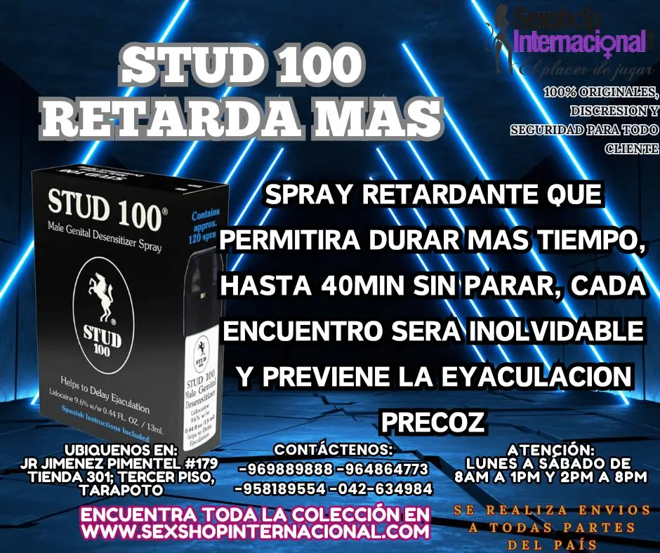 stud 100 retardante que te hara durar hasta 40min tarapoto s