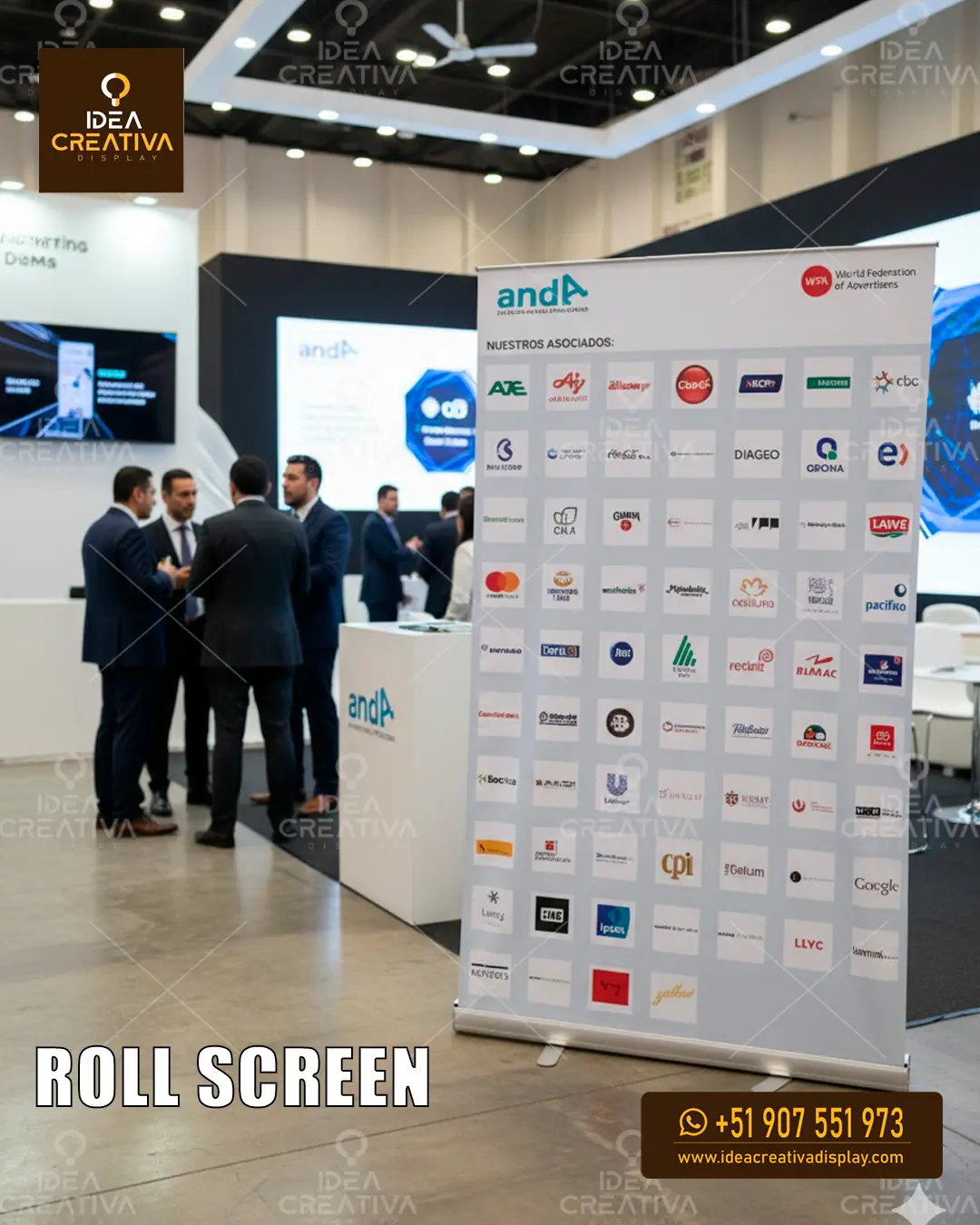 Roll Screen Retráctil. El Display Más Rápido y Portátil