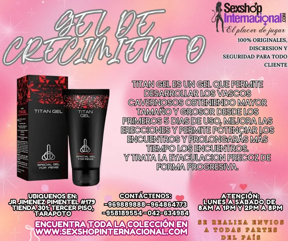 GEL DE CRECIMIENTO ASEGURADO TITAN GEL TARAPOTO SEXTOYS
