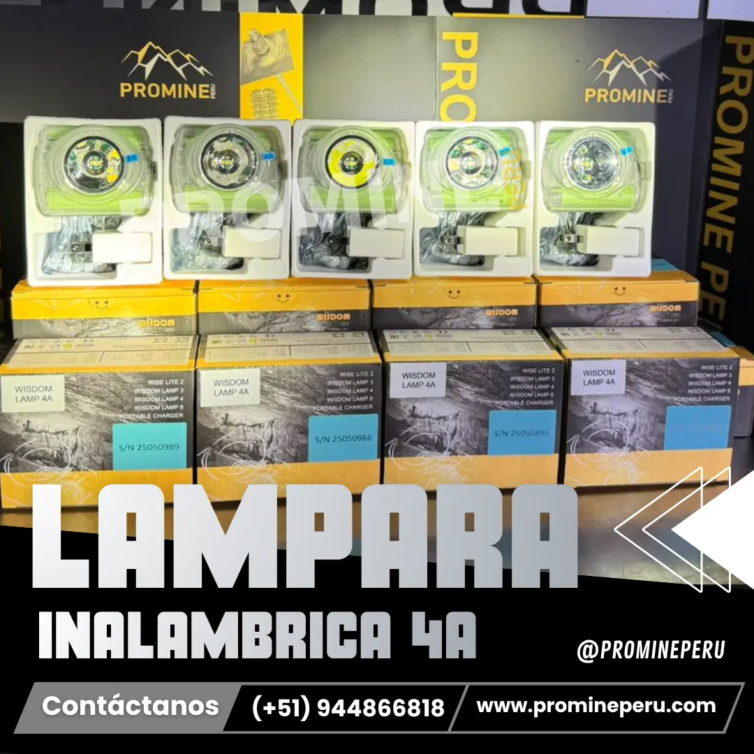 Lámpara Minera 4A Inalámbrica LED de Alto Alcance