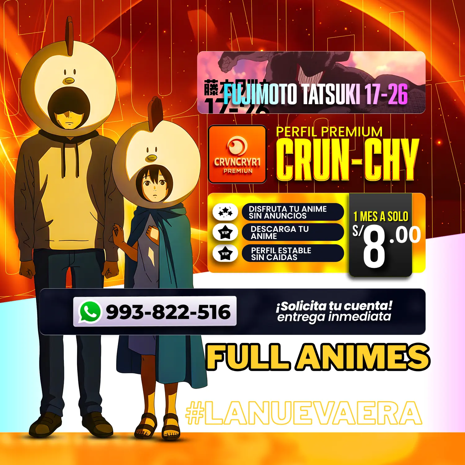  Crunchyroll PERFIL PREMIUM - FULL ANIMES