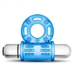 ANILLO TORO VIBRADOR STAY HARD 10 FUNCIONES AZUL