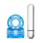 ANILLO TORO VIBRADOR STAY HARD 10 FUNCIONES AZUL