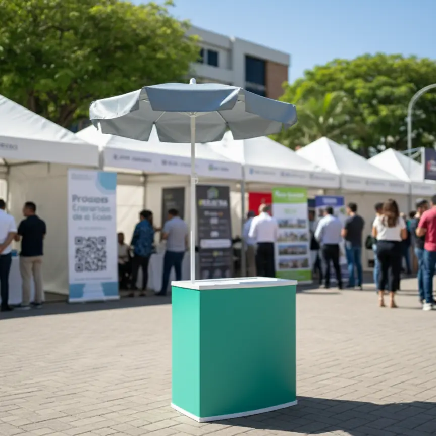 Módulo de Promoción 2 en 1 Counter Sombrilla 