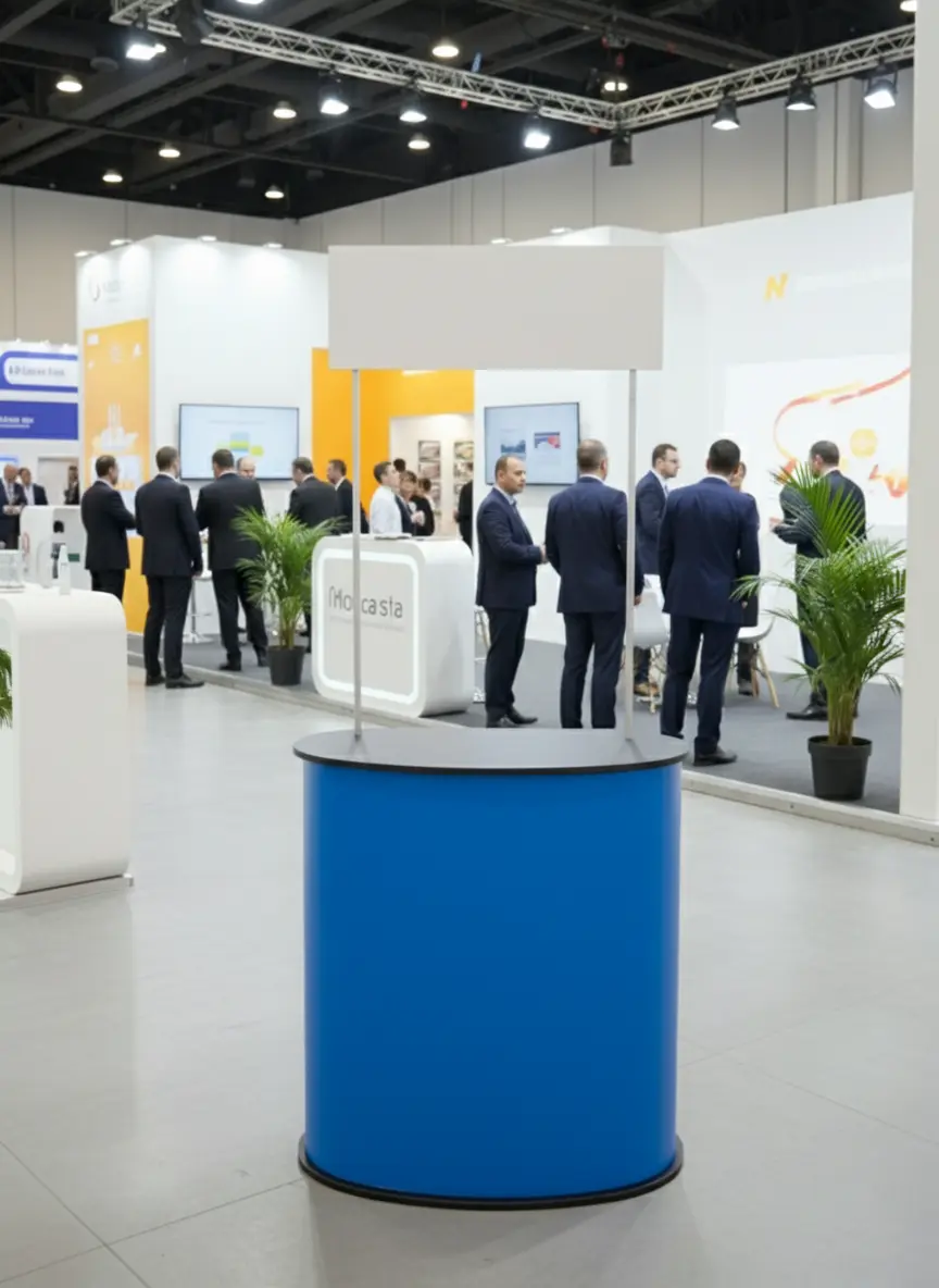 Módulo Curvo Plegable Counter de Diseño Profesional