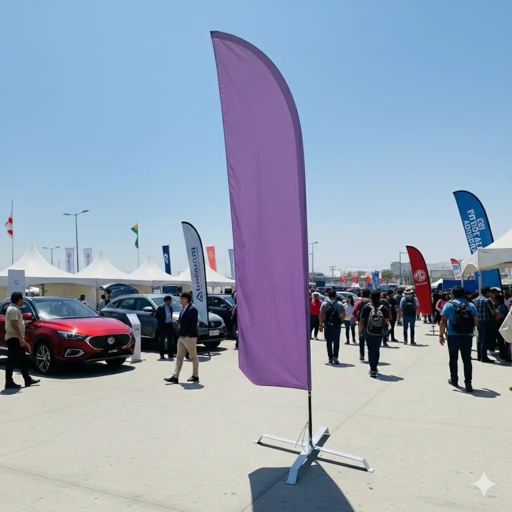 Banderola Publicitaria Máxima Altura y Visibilidad Exterior