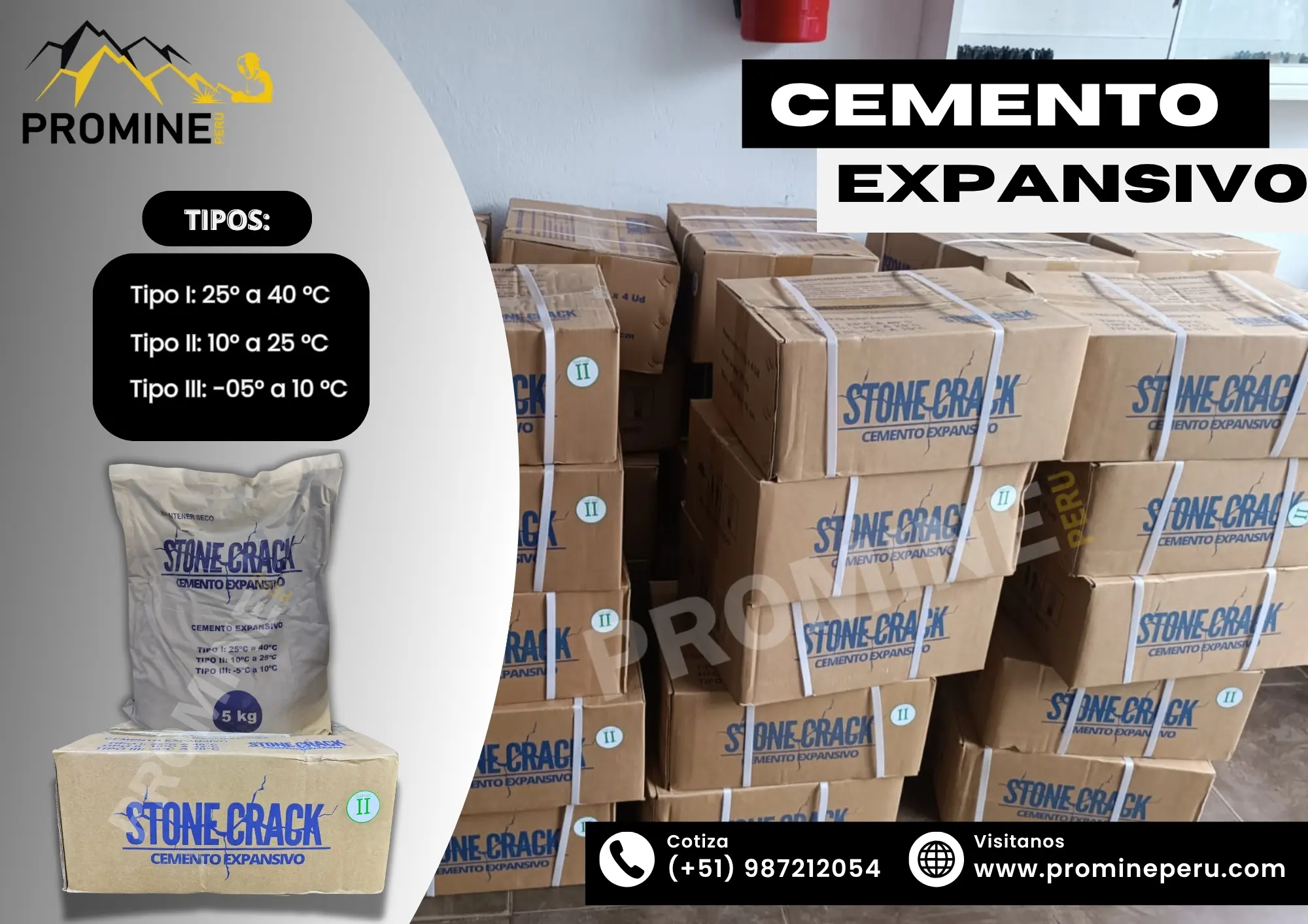 Cemento Expansivo Rompedor y Seguro por Naturaleza