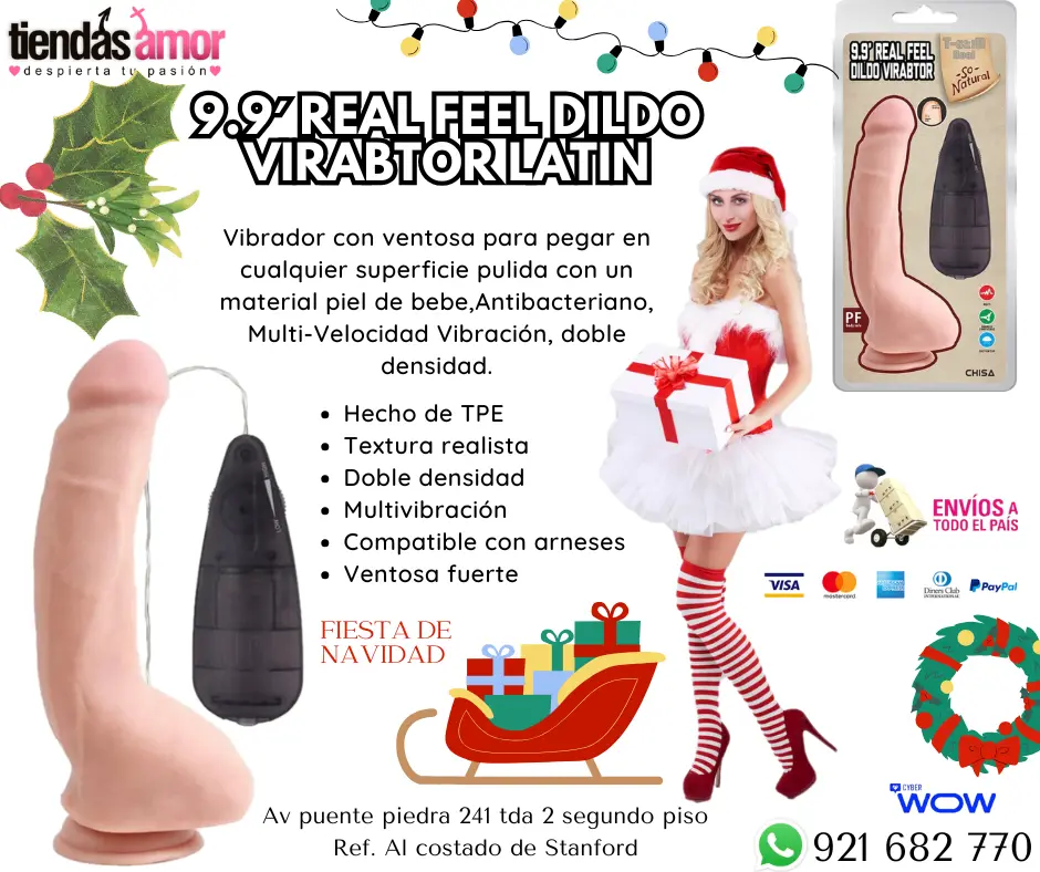 9.9 Real Feel Dildo Virabtor latin juguetes Lubricantes Re