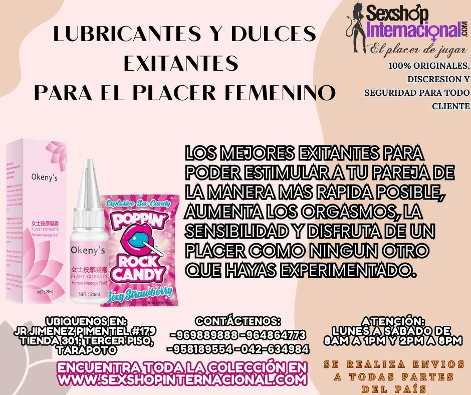 LOS MEJORES EXITANTES PARA AUMENTAR EL PLACER TARAPOTO SEXTO