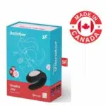 A-VIBRADOR SATISFYER INTELIGENTE DOBLE JOY NEGRO