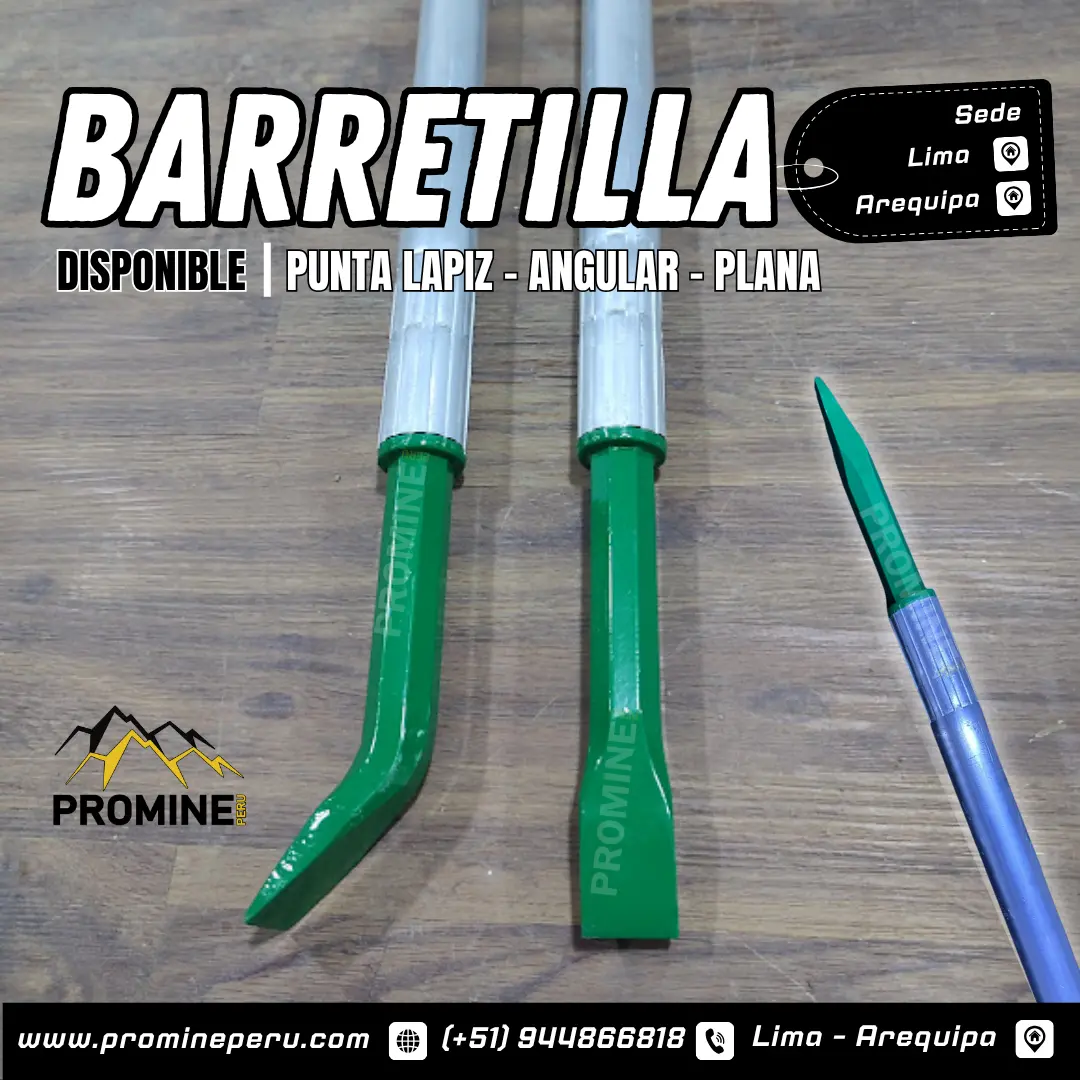 Barretilla de Aluminio Punta Plana