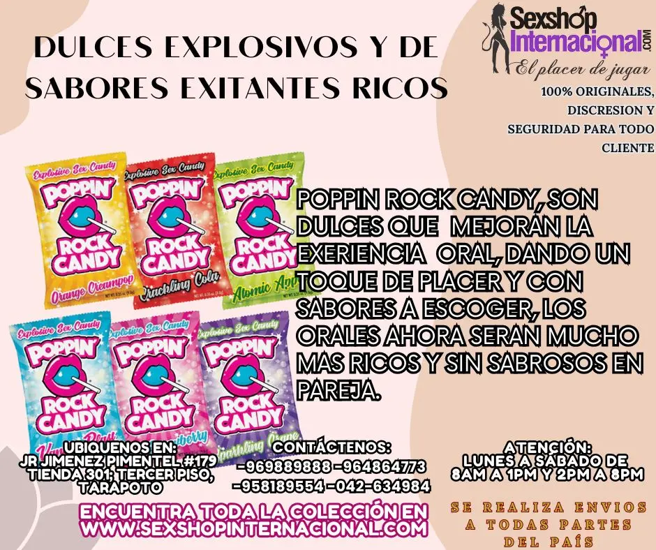 DULCES EXPLOSIVOS Y DE SABORES EXITANTES RICOS TARAPOTO SEXT