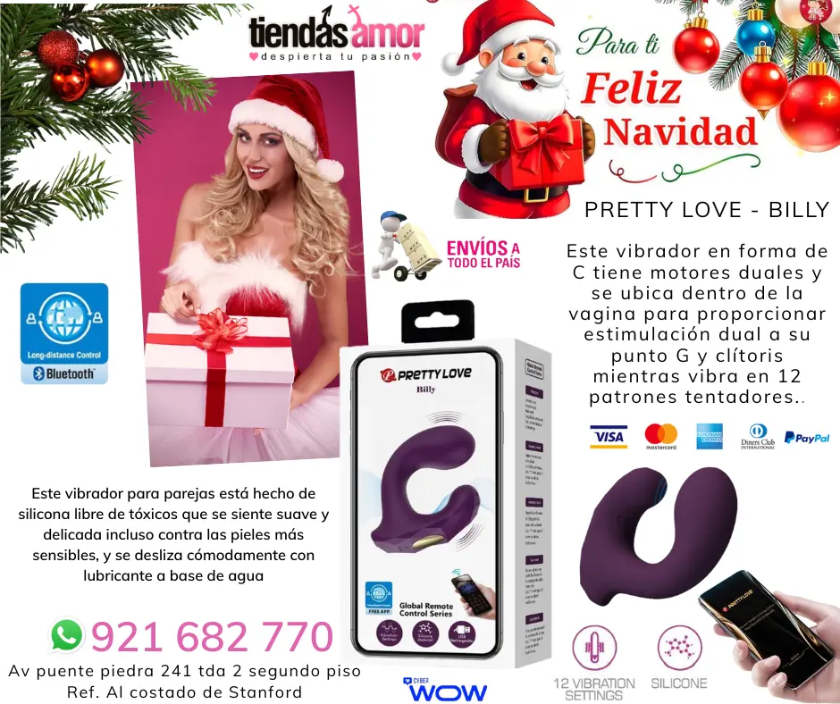 Pretty Love Vibrador Billy Ponto G juguetes Lubricantes Reta