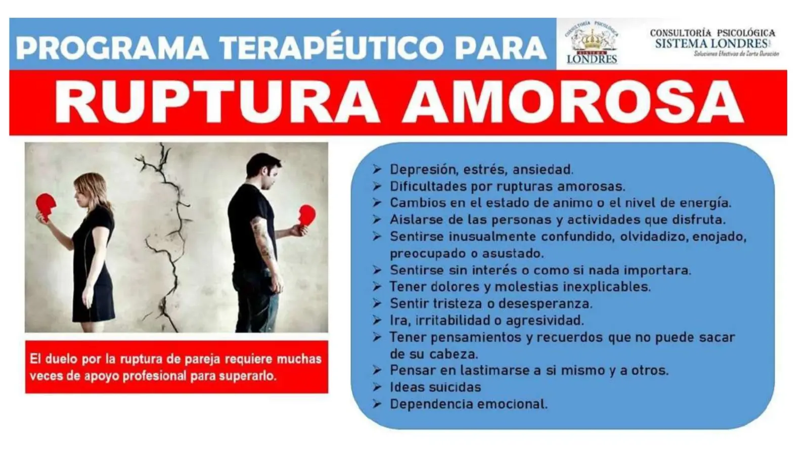 PROGRAMA TERAPÉUTICO PARA RUPTURA AMOROSA