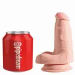 A-CONSOLADOR KING COCK PLUS 5 DE TRIPLE DENSIDAD CON BOLAS