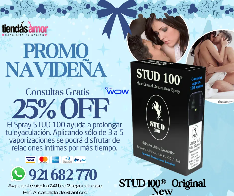 STUD 100® Original New juguetes lubricantes retardantes 