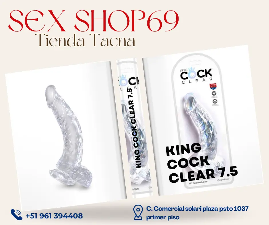CONSOLADOR KING COCK CLEAR 7.5
