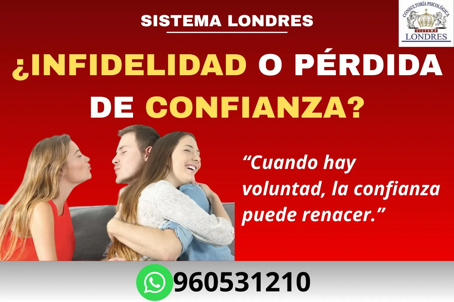 TERAPIA PARA INFIDELIDAD Y PÉRDIDA DE CONFIANZA