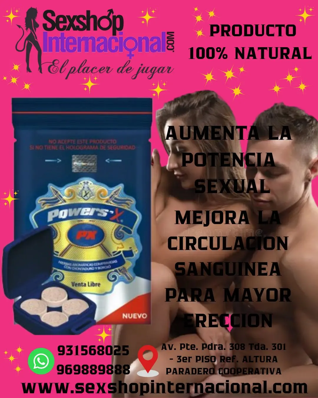 POWERS X POTENCIA SEXUAL - DESARROLLO VIRIL SEXSHOP LIMA