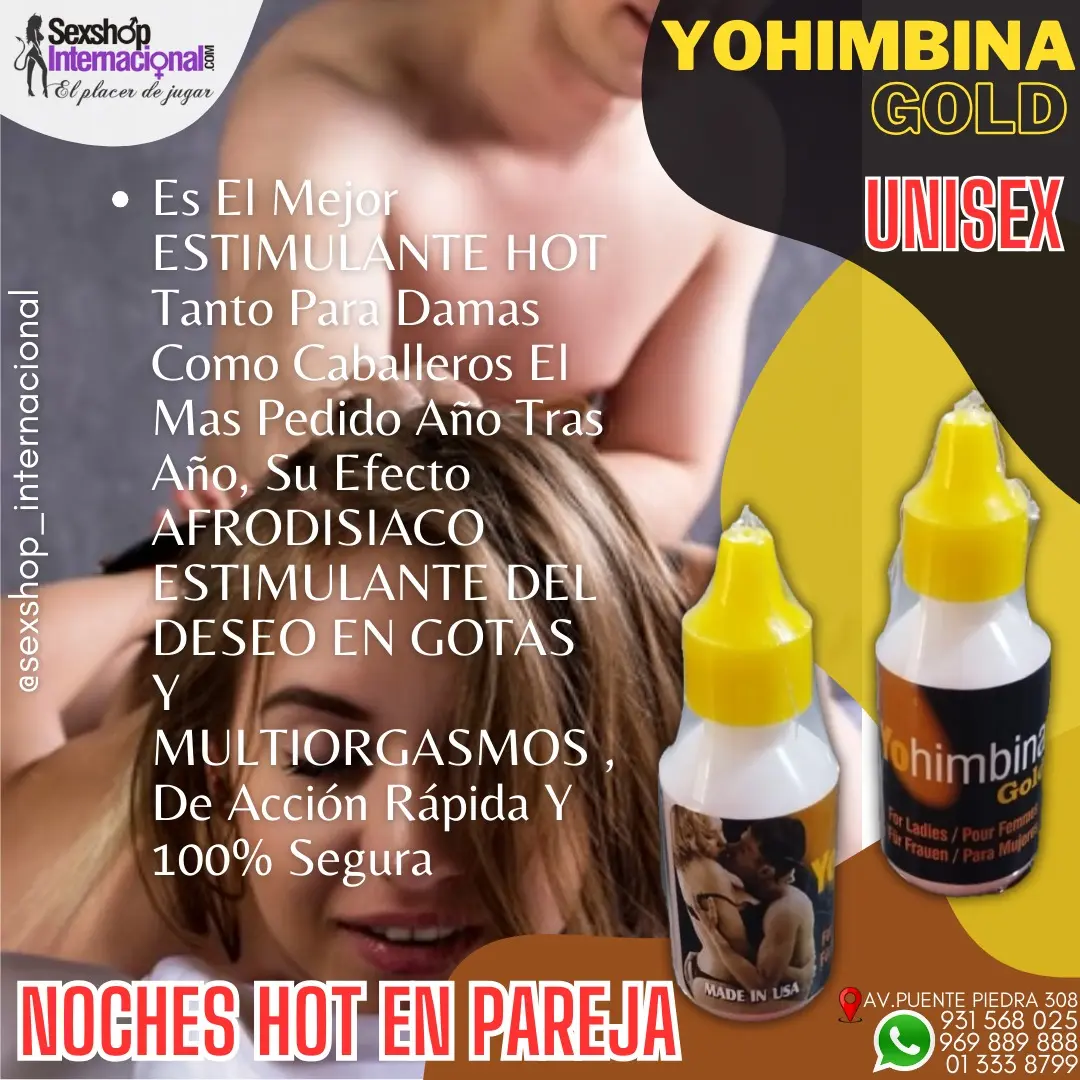 YOHIMBINA GOLD - AUMENTA EL DESEO SEXUAL SEXSHOP