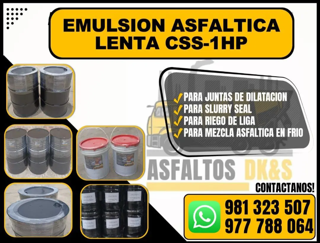 VENTA DE EMULSIÓN ASFÁLTICA LENTA 