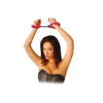 FETISH FURRY CUFFS ROJO