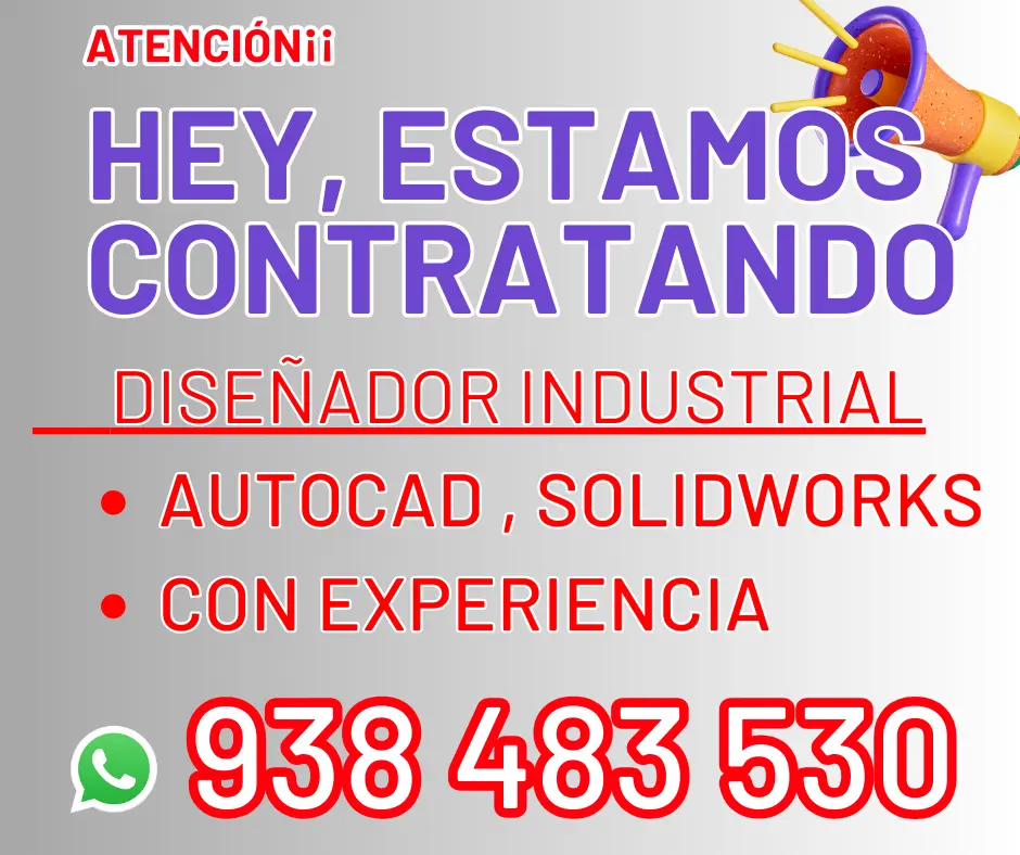 Urgente se necesita Dibujante Solydworks