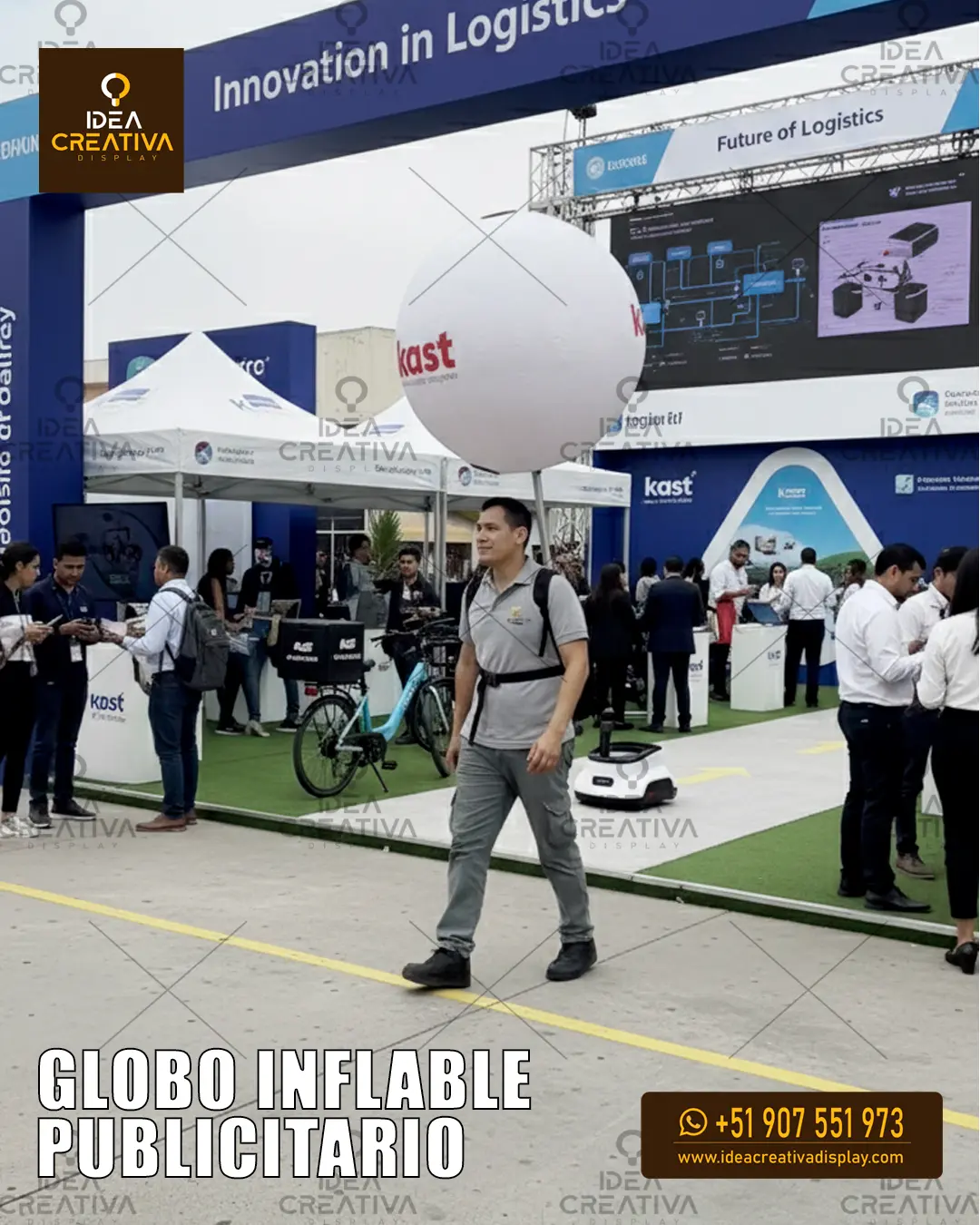 Globo Publicitario LLEVA TU MARCA TU CLIENTE 