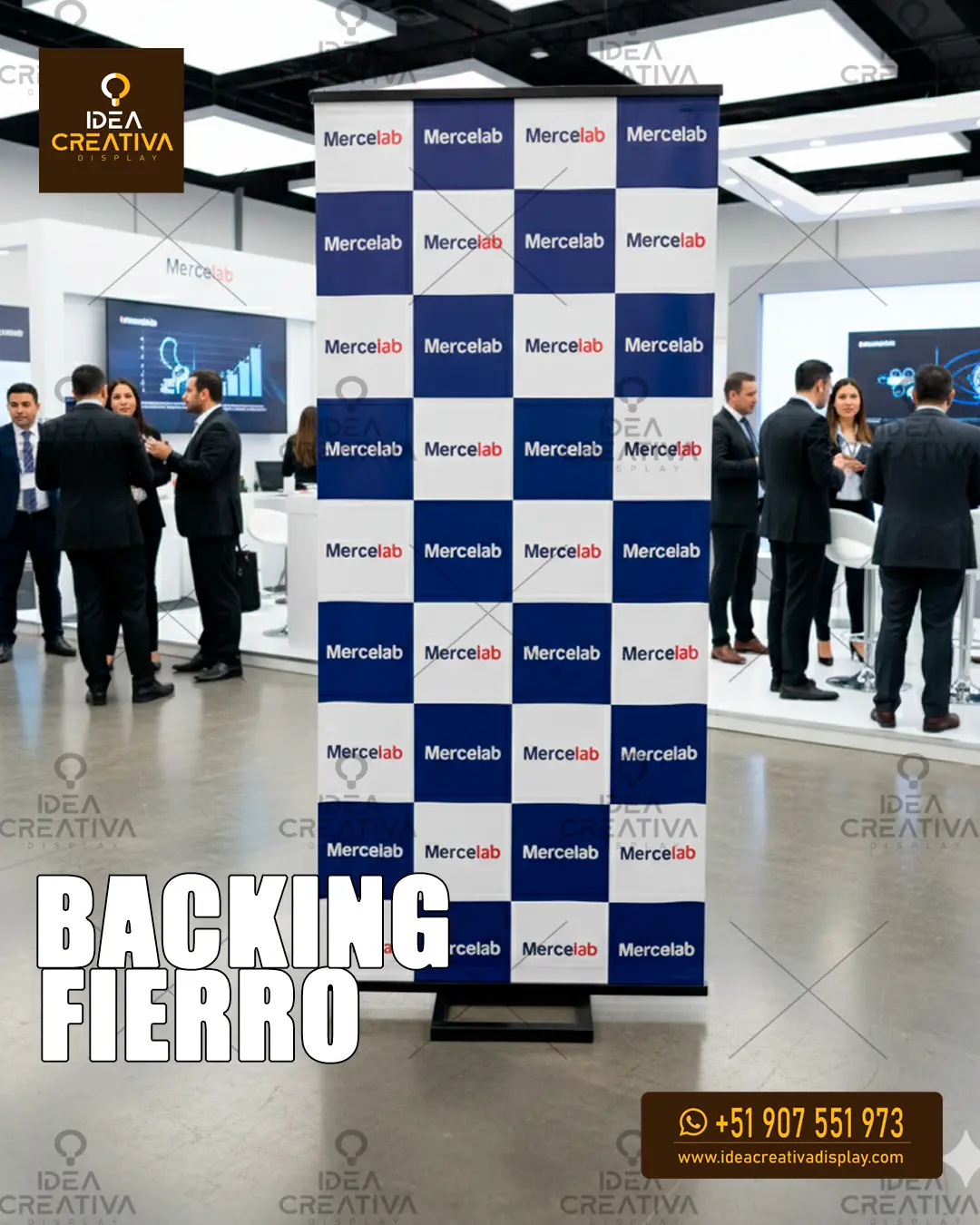 Backing Fierro Exterior Reforzado Estructura Metálica de A