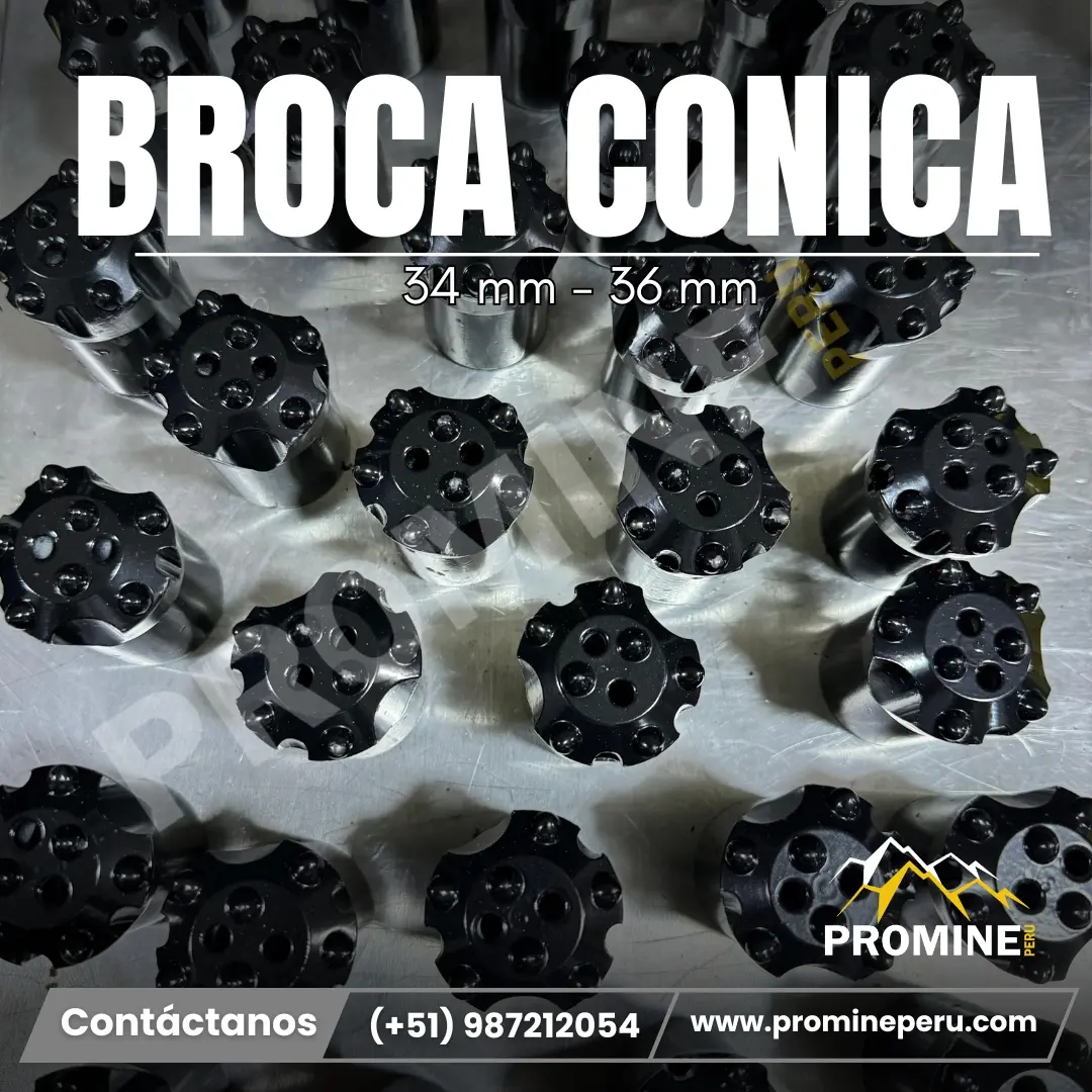 Brocas Cónicas de Alto Impacto Precisión que Atraviesa Roca