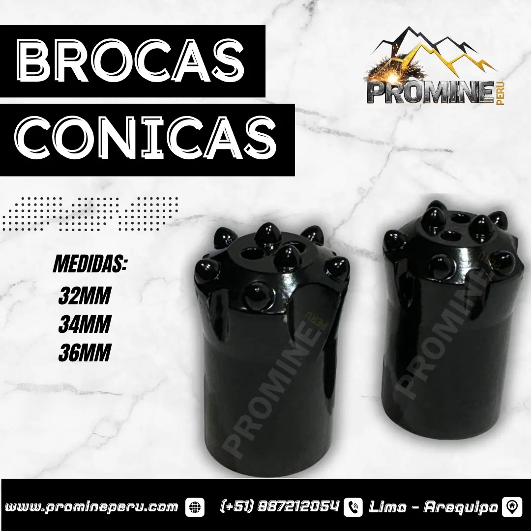 Brocas Cónicas Perforación Firme y Eficiente con Tecnología