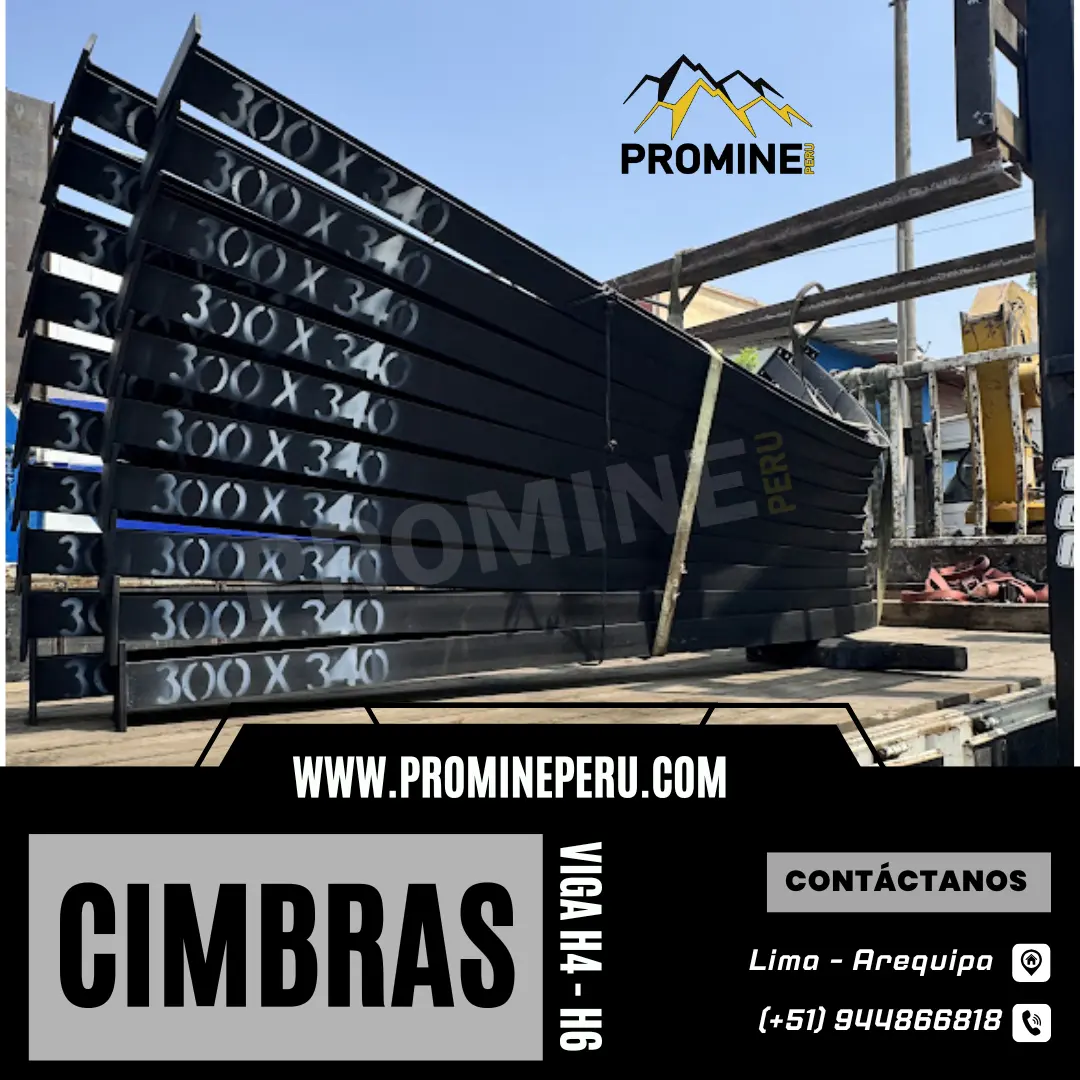 Cimbras Arco Minero en Viga H4 H6