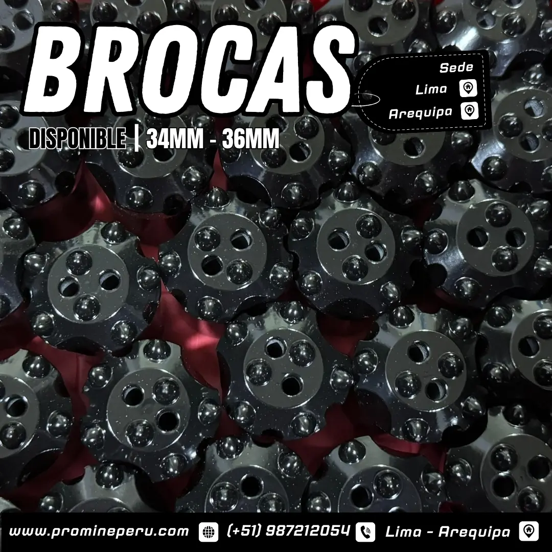 Broca Cónica 36 mm Máxima Agresividad para Rocas Duras