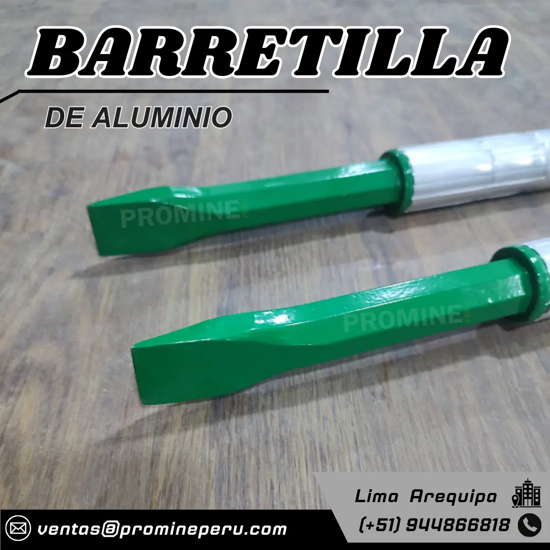 Barretillas de Aluminio Uso Minero