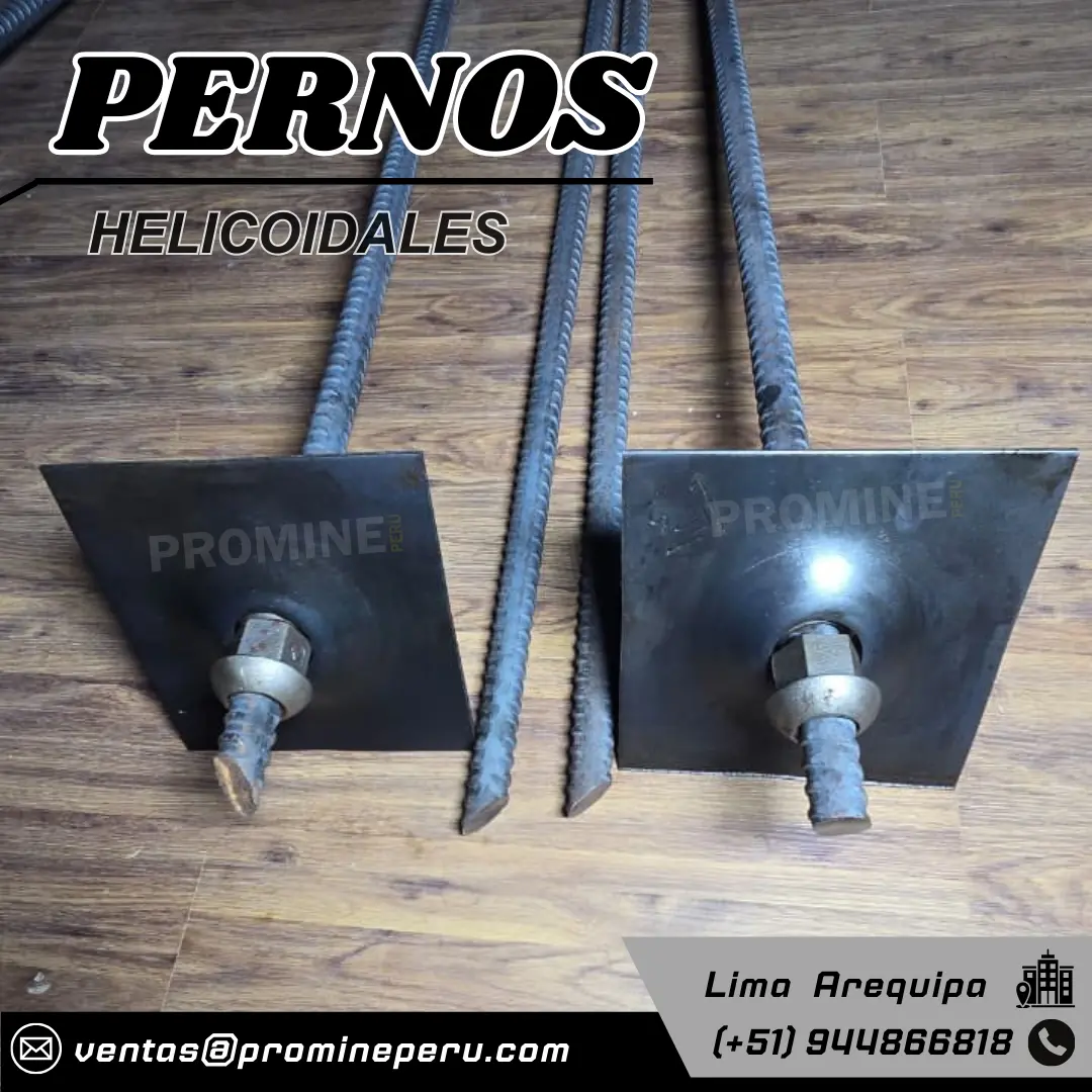 Perno Helicoidal 19 mm Anclaje Mecánico