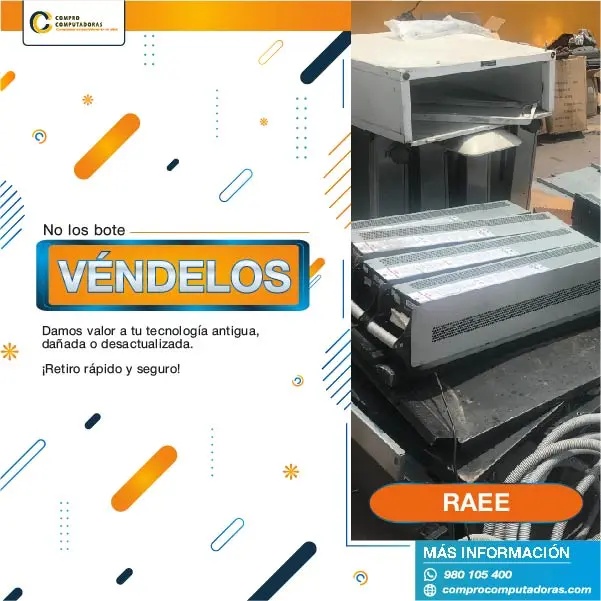 Compra de equipos para desmantelar