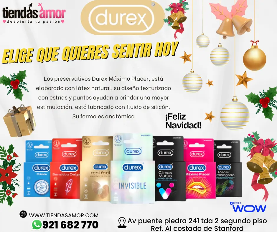 Preservativos Durex juguetes lubricantes retardantes potenc
