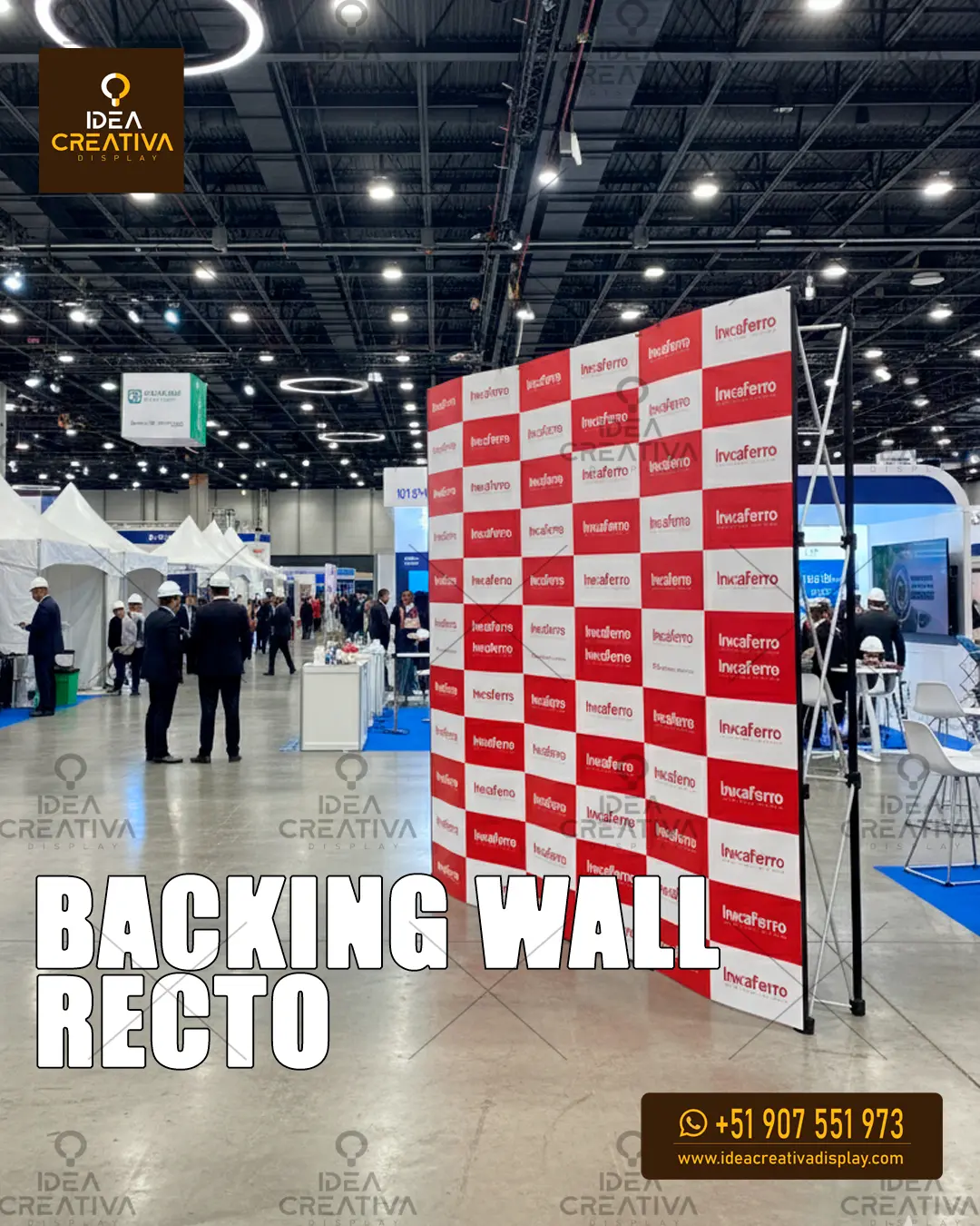 Backing Wall Recto. Pared Publicitaria Sólida y Reutilizable