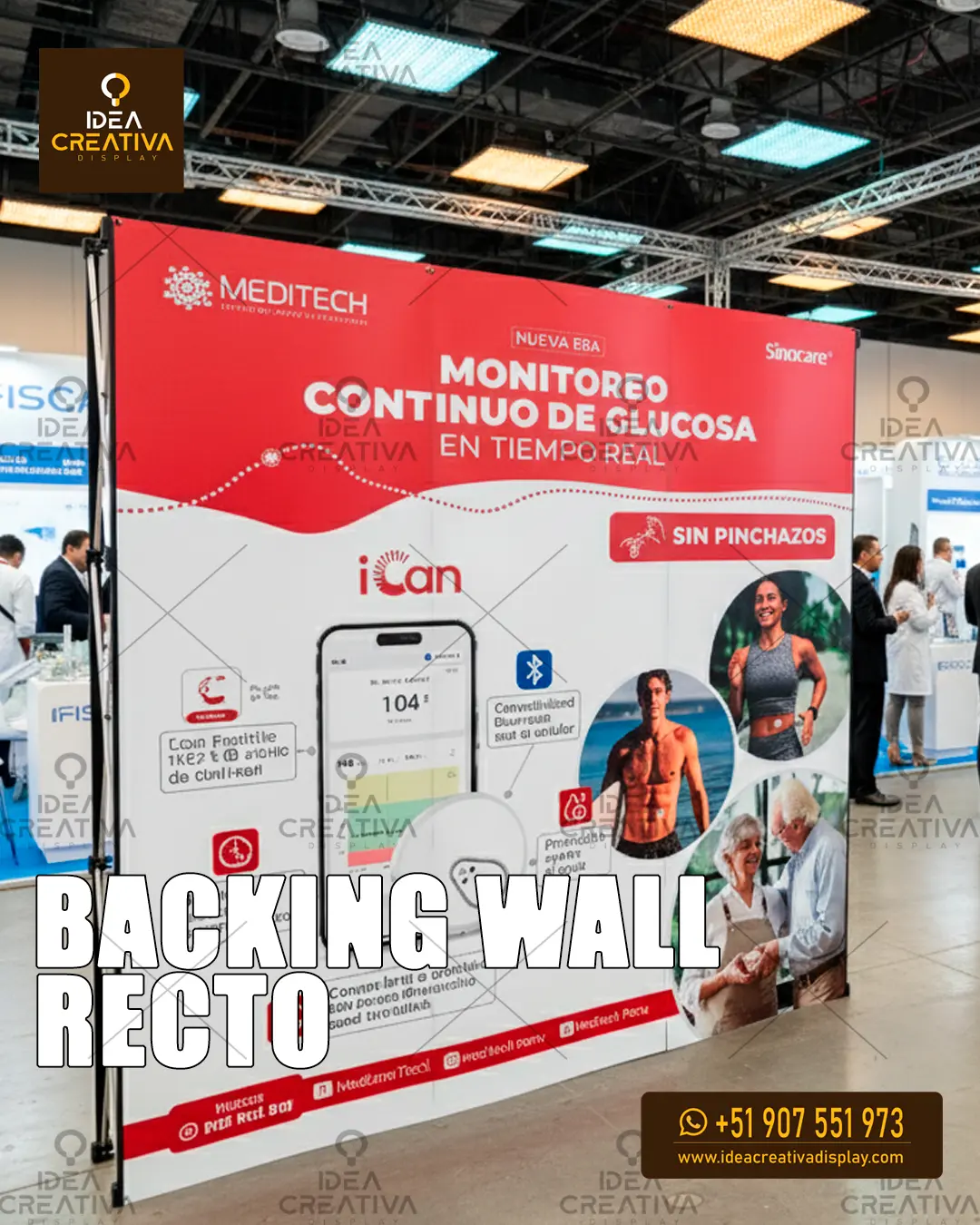 Backing Wall Recto. Pared Publicitaria Sólida y Reutilizable