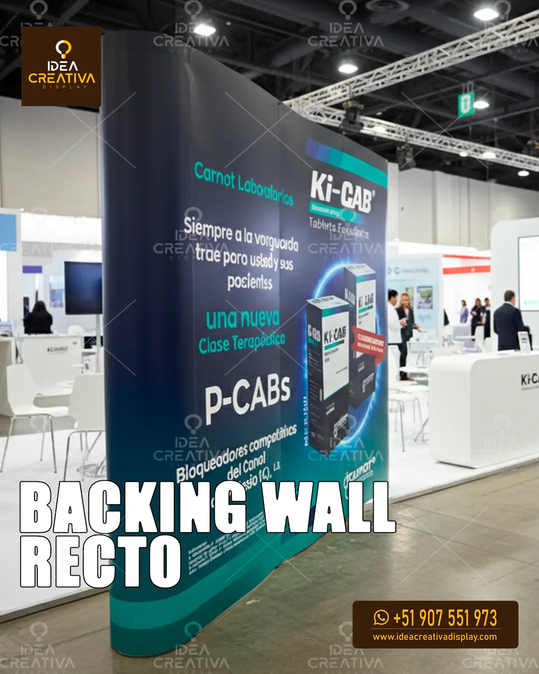 Backing Wall Recto. Pared Publicitaria Sólida y Reutilizable