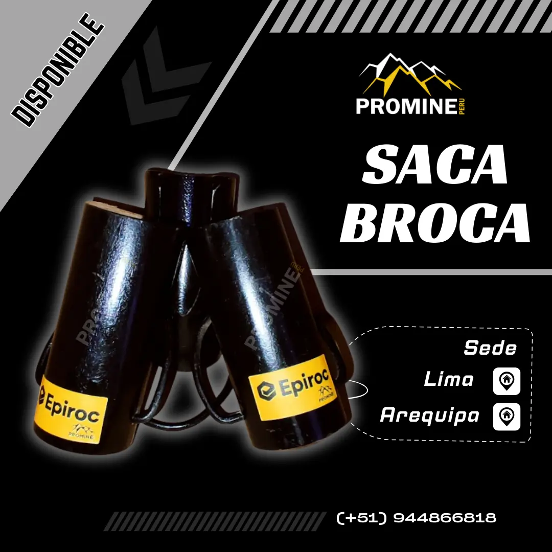 Saca Broca Extractor Minero - entrega Lima